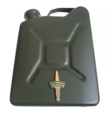29 Commando Royal Artillery Deluxe Jerry Can Hip Flask & Gold Plated Badge • £10.99