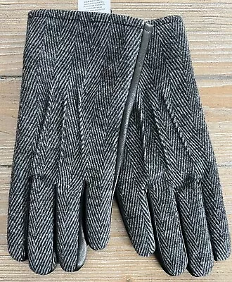 Men's Herringbone Touch Dress Gloves Sherpa Lined - Size S/M • $7.99