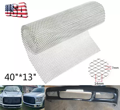 40 X13'' Mesh Grill Cover Car Front Bumper Fender Hood Vent Grille Net Universal • $18.18