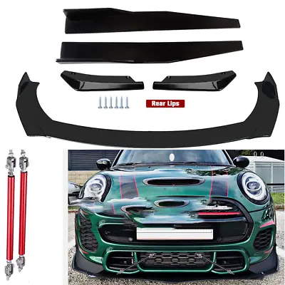 Front Rear Bumper Lip Spoiler Splitter Side Skirt Strut Rod For MINI Cooper S • $55.99