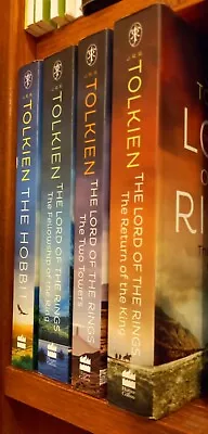 Lord Of The Rings Trilogy & The Hobbit J.R.R. Tolkien Book Bundle Harper Collins • £19.99