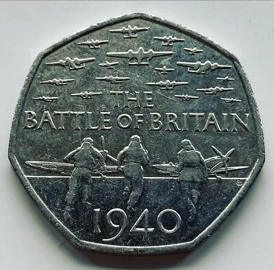 2015 Battle Of Britain 50p Fifty Pence Coin • £3.19