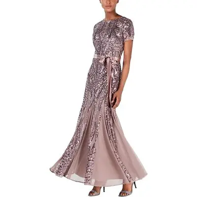 R&M Richards Womens Purple Sequined Maxi Formal Evening Dress Gown 12 BHFO 9709 • $46.99