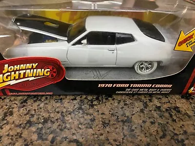 1/24 Johnny Lightning 1970 Ford Torino Cobra White Lightning • $69.99