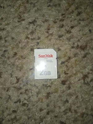 Official Nintendo Wii 2GB 2.0GB Sandisk SD Memory Card - Tested Working • $12.95