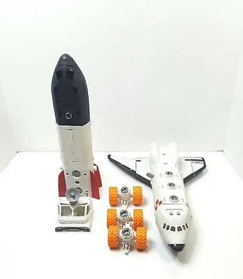 Vintage Matchbox MBX Mega Rig Space 2 Shuttle Ship Toy Collectible Lot • $22.90