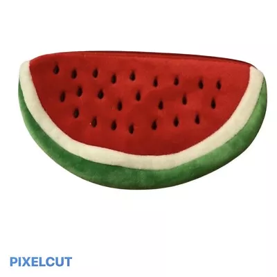 £5.99 • Buy Summer Watermelon Slice Plush Clutch Make Up Bag  Kawaii Quirky