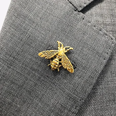 Bee Insect Lapel Brooch Small Pin Gold Insect Accessories Women  Men Jewelry • $4.50