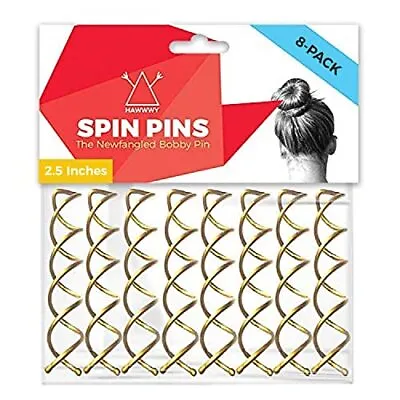 $17.07 • Buy  Spiral Bobby Pins 8 Pack Spin Pins, Easy & Fast Bun Maker Twist Hair Pins For 