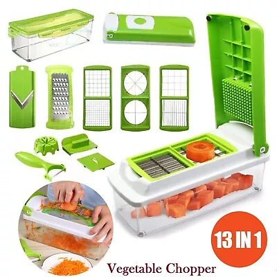 Food Slicer Fruit Cutter Nicer Dicer Container Chopper Peeler Vegetable Cutter • $23.99