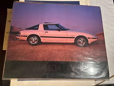 Vintage 1980’s Mazda RX-7 At Sunset Poster Man Cave Art Deco 20” X 16” • $19