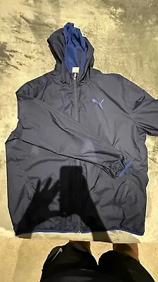 $25 • Buy Puma Windbreaker - 2xl - Blue - Super Comfy And Breathable - Great For Sports!