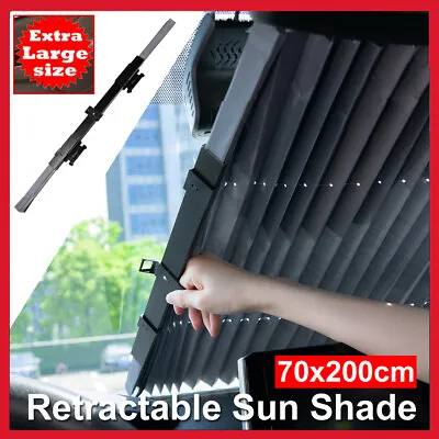 Car Retractable Windshield Windscreen Sun Shade Visor Cover Block Front Window A • $18.92