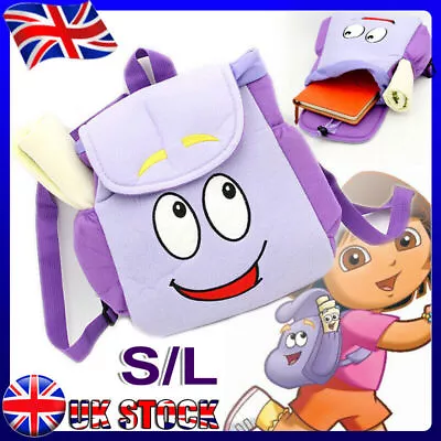 £9.99 • Buy Dora Explorer Backpack Rescue Bag With Map Toys Purple Kids Girl Gifts UK