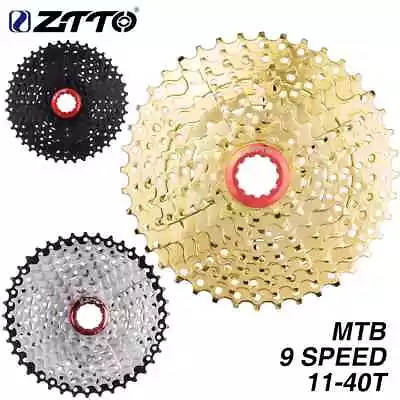 ZTTO MTB 9 Speed 11-40T Bicycle Cassette HG Hub 9S Mountain Bike Sprocket Steel • $43.65