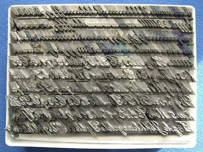 £10 • Buy Letterpress Printing Adana 18pt PALACE SCRIPT SORTS ONLY Printers PYE MIXED UP!