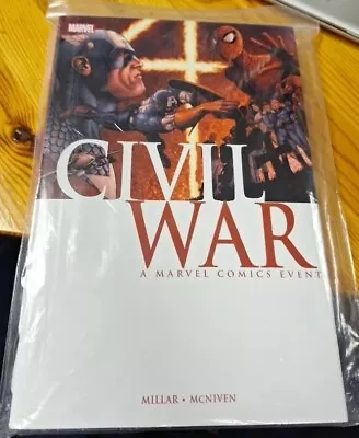  Civil War MARVEL Deluxe Hardcover Graphic Novel  Dust Jacket 1st Print  Shiny!! • $18