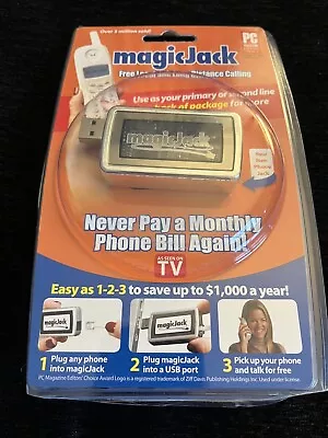 Magic Jack - Free USB To PC Landline Phone Local & Long Distance Calling Device • $9.99