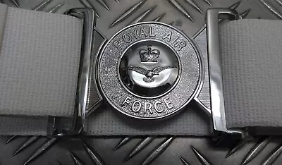 RAF Issue Belt Parade White 57mm Courlene & Chrome Buckle Royal Air Force 40  • £54.99