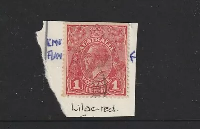 STAMPS AUST KGV 1d RED USED   SINGLE WMK  SEE SCAN • $2.70