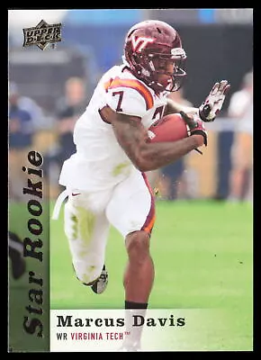 2013 Upper Deck #55 Marcus Davis Virginia Tech Hokies • $1.29