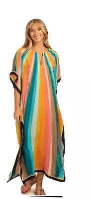 $59 • Buy New Silk Mix Kaftan/ Resort Beach Wear  Caftan Women Maxi Dress Free Size 10-18