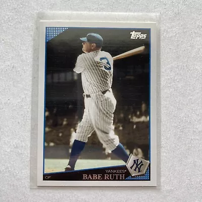 2009 Topps Baseball #1 Babe Ruth New York Yankees SP Variation MINT • $14.99