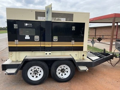 $5300 • Buy Kohler 50REOZJN 50KW Towable Trailer Mounted Diesel Generator 4.5L John Deere