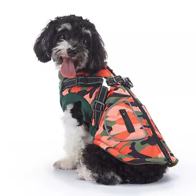 UK Pet Zip Jacket Autumn Winter Pet Vest Puppy Dog Cat Warm Padded Coat Harness • £16.99