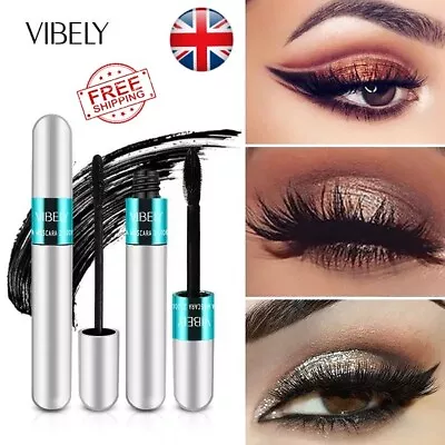 Vibely Lash Volumizer 4D Fibre Waterproof Mascara 2 In 1 Brushes • £4.92