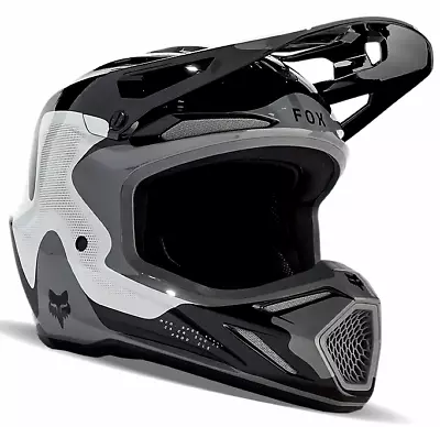 Fox Racing V3 Revise Mx Helmet - Black/grey - Motocross/offroad • $399.95