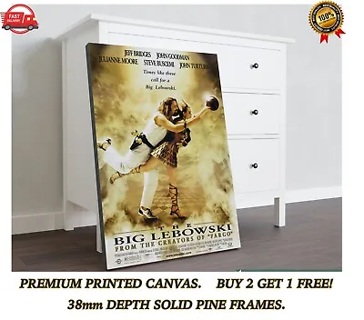 The Big Lebowski Classic Movie Large CANVAS Art Print Gift A0 A1 A2 A3 A4 • £21