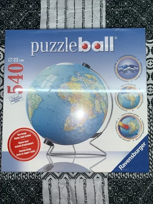 $20 • Buy Puzzle Ball 540 Pieces The Earth 3D With Stand~ Ravensburger NEW Sealed