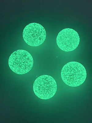 Pack Of 10  Glow-Ball  16mm (5/8 ) Player Marbles Glow In The Dark! Crafts Decor • $11.95