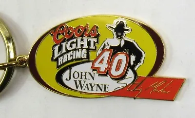 C1998 NASCAR Sterling Marlin #40 John Wayne Coors Light Racing Keychain NOS Race • $9