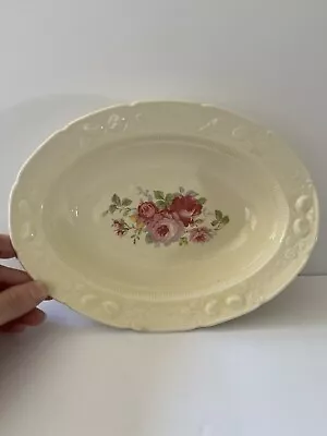 Vintage Homer Laughlin  Oval Serving Platter  10.5” X 8” Made In The USA • $25