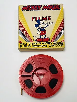 VTG 1930s Walt Disney's MICKEY MOUSE FILMS 1564-A Master Plumber 8mm Reel EUC • $47.99