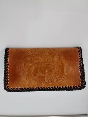 Amish Handmade Leather Bifold Wallet • $44.99