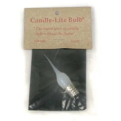 Farmhouse Country Silicone Candle-lite Bulbs  3 Watt Set Of 6 Small 1/2  3640851 • $19.95