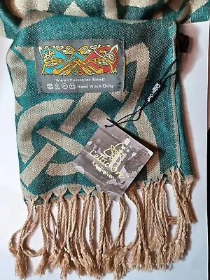 Celtic Ore Knitwear Ireland Made Scarf Wool Blend Luxurious Pashmina Celtic  • $29.99