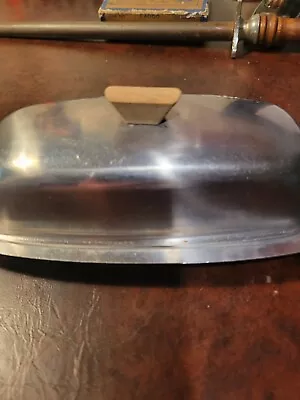 Vintage MCM Stainless Steel Japan Lidded Butter Dish With Teak Wood Handle • $15