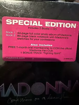 Madonna Sealed Special EditionConfessions On A Dance Floor - 2 Books CD Shirt • $8.50