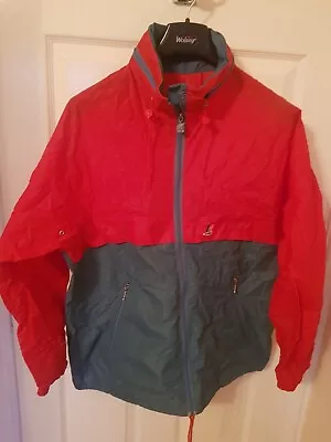 KWay Jacket Coat Red / Blue 23   Pit To Pit Large Waterproof Packway Bag Cagoule • £7.99