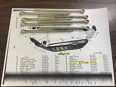 M29/C Studebaker Weasel Pin Track Side Skirt Hinges 8 Required • $22