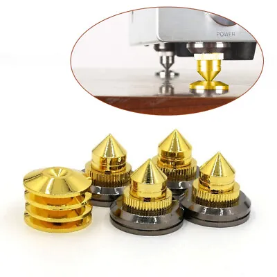 4pcs Gold Plated Speaker Spikes Stand CD Amp Turntable HIFI Isolation Feet Pads • $16.28