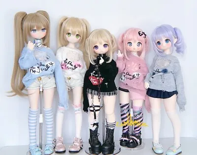 1/4MSD/MSD Puyoo Shoushou BJD Clothes Subculture Perforated​ Sweater Multi-color • $23.01