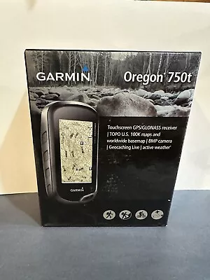 Garmin Oregon 750T GPS Touchscreen Satellite Camera WiFi GeoCaching +Accessories • $299.99