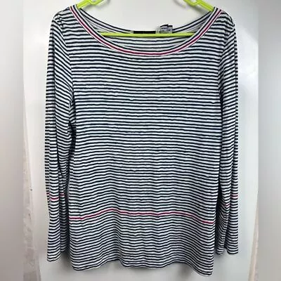 Charles Nolan New York Silk Striped Top Shirt • $17.50