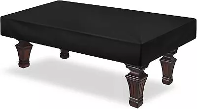 Pool Table Cover 8 Feet Heavy Duty Oxford Cloth Billiard Table Waterproof Black • $23.29