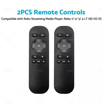 Suitable For ROKU 1 2 3 4 Telstra TV 1 TV 2 2PCS Remote Control Replacement • $23.27